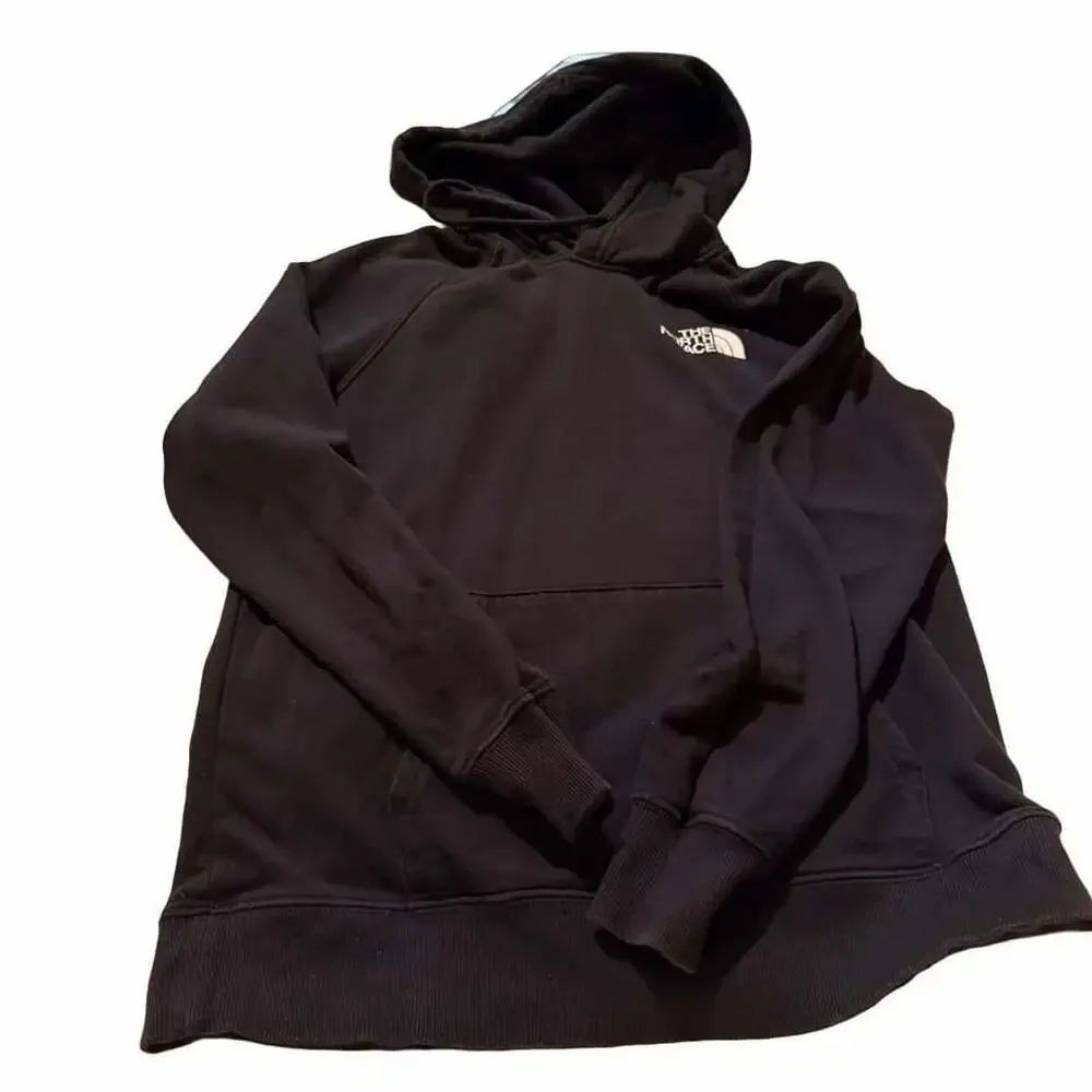 The North Face Black Fleece Pullover Hoodie Big Back Logo Size Small S